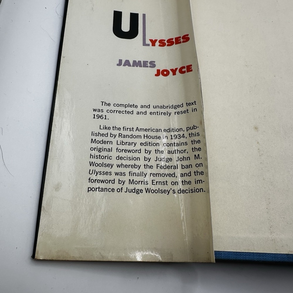 Ulysses James Joyce Vintage Modern Library HCDJ 1961 - Picture 10 of 16